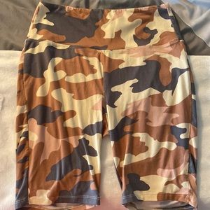 Camo Biker Shorts